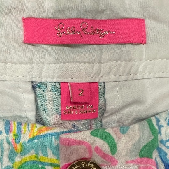 LILY PULITZER 3" Walsh Short In Multi Pop Up Summer Remix - Picture 3 of 4